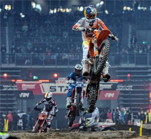 Manuel Lettenbichler wartet weiter auf sein erstes Podium in dieser SuperEnduro-WM.Foto re