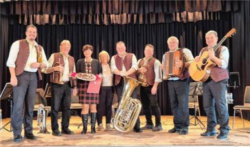 Seit 25 Jahren umrahmen die „Pfendildrugga“ den Neujahrsempfang musikalisch. Fotos RE