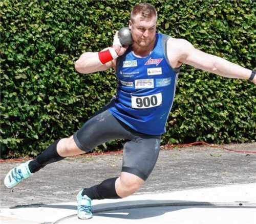 Simon Bayer, der deutsche Kugelstoß-Meister von 2019 und 2023, kommt zum TSV Wasserburg.Foto Ludwig Stuffer