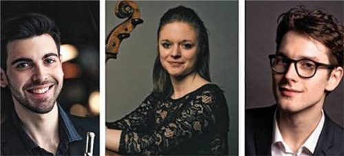 Sind im Carl-Orff-Saal zu hören: (von links) Tommaso Pratola, Irena Josifoska und Viktor Soos. Foto re