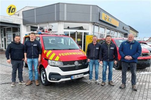 So sieht der neue Mannschaftstransportwagen der Löschgruppe Gollenshausen aus. Foto Gemeinde Gstadt