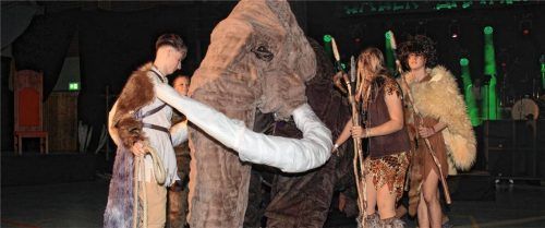 Sogar ein Mammutmodell war während des Gildeballs der Faschingsgesellschaft in Rohrdorf zu sehen. Fotos Schmidt