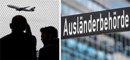 Symbolfoto einer Familie, der die Abschiebung mit dem Flugzeug droht. Fotos Imago