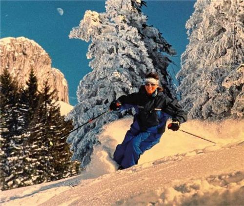 Tatjana Mittermayer konnte früher im Tiefschnee auf der Kampenwand trainieren.