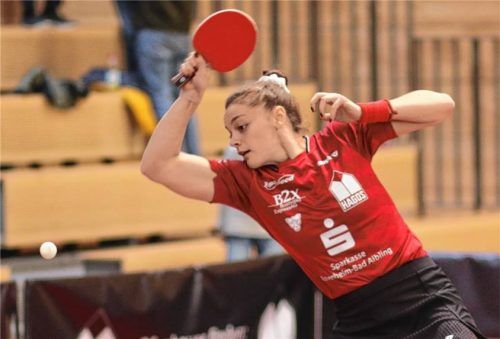 Tijana Jokic war in der Vorrunde maßgeblich daran beteiligt, dass Kolbermoors Damen ein Unentschieden erreichten.Foto Gerhard Erlich