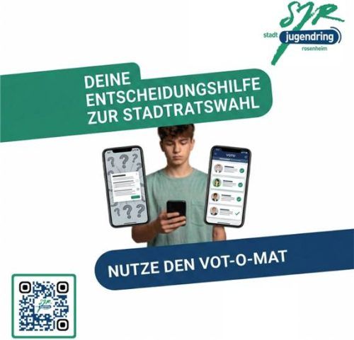 Über den QR-Code lässt der VOT-O-MAT ebenfalls finden. sTADTJUGENDRING