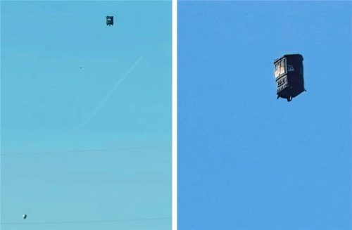 Welches mysteriöse Flugobjekt schwebte an Neujahr über dem Mangfalltal? Foto Sabine Gregg