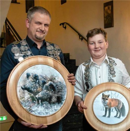 Zwei neue Könige: Peter van Rossum und Leonhard Bauer. Foto Berger