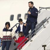 Ankunft mit 14 Fliegern