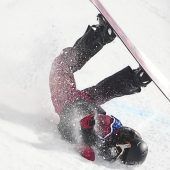 Heftiger Halfpipe-Sturz