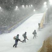 Zu viel Schnee für Snowboard