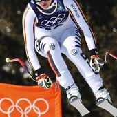 Abfahrts-Krone winkt