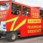 Probefahrt für Faschingswagen