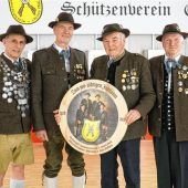 Schützenscheibe zum Gründungsjubiläum