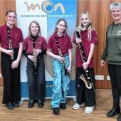 „Die Ramsinetten“ sind Verbandssieger: Klarinettenquartett qualifiziert sich für Landesentscheid