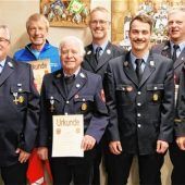 Leo Hauer, Kaspar Murner und Georg Stocker für 60 Jahre Treue geehrt