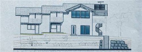 Architektonische Zeichnung der geplanten Gebäudeerweiterung. Foto Dachs