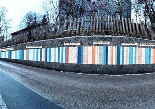 Bisher eine Simulation, aber so könnte die Klimamauer aussehen. Foto  Repro Günster