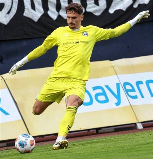 Burghausens Torhüter Markus Schöller ist der ausländische Spieler mit den meisten Einsätzen in der Regionalliga Bayern. Foto Michael Buchholz