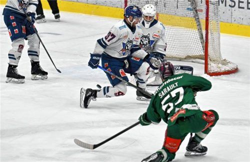 Charlie Sarault eröffnete das Spiel gegen den Tabellenzweiten mit seinem Treffer zum 1:0 in der zweiten Minute. Foto Hans-Jürgen Ziegler