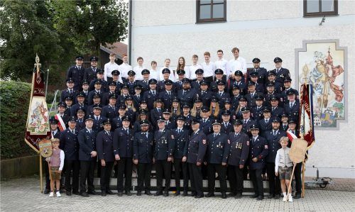 Das Mitgliederfoto zum 150-jährigen Jubiläum. Fotos FFW Engelsberg