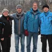 Eis-Event auf dem Brandmeier-Weiher