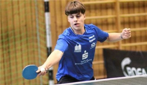 David Grzbielok lieferte eine gute Leistung ab, hatte aber in seinen Einzeln Pech. Foto Gerhard Erlich