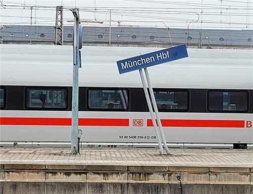 Der Beweis: Manches geht aufwärts bei der Bahn. Foto Schabel