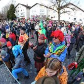 Narren trotzen dem unbehaglichen Wetter