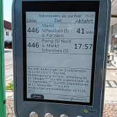 Stadtbus-Haltestellen werden digital