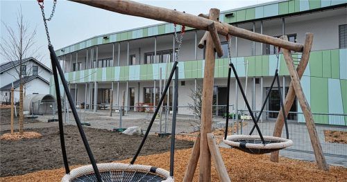 Der neue Kindergarten an der Harthauser Straße. Foto re