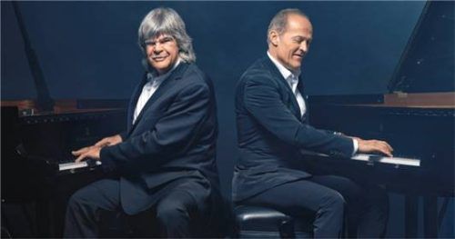 Die beiden Ausnahmemusiker Axel Zwingenberger (links) und Joja Wendt. Foto Christian Bartz