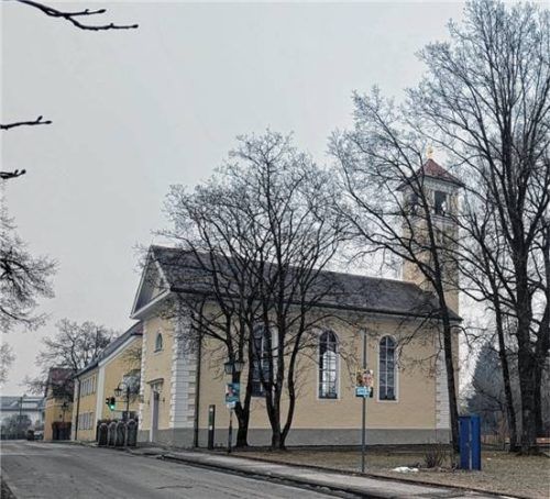 Die Fällung dreier Bäume soll die Sicht zur Karolinenkirche verbessern. Im Sommer verdeckt der dichte Bewuchs den Blick. Foto Stache