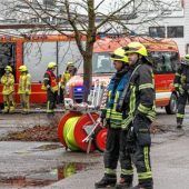Brandalarm im ehemaligen Deutz-Werk in Übersee