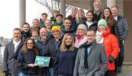 Die Mannschaft der Priener Grünen für die Kommunalwahl. Foto Berger