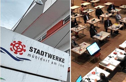 Die Stadt Mühldorf hat den Stadtwerken zwischen 2022 und 2025 mit Millionen unter die Arme gegriffen. Jetzt musste der Stadtrat über die Vergabe entscheiden – nachträglich. Fotos Stadt Mühldorf; Honervogt