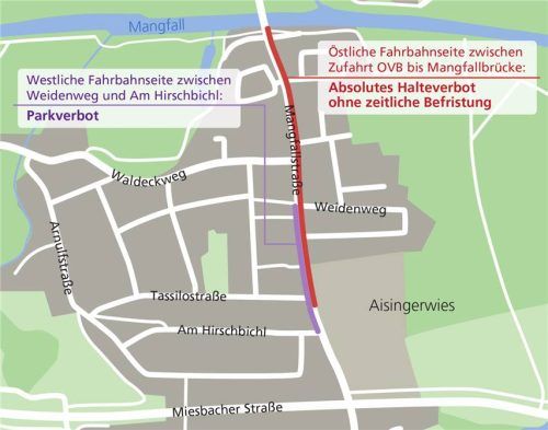 Diese Regeln gelten ab sofort in der Mangfallstraße. Klinger