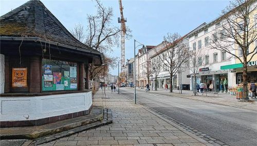 Für die Münchener Straße in Rosenheim und den Rosenpavillon gibt es große Pläne. Foto Michael Weiser