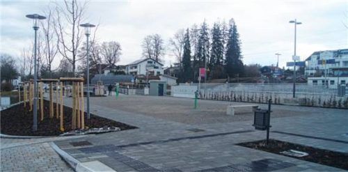 Hier entsteht das neue Fahrradparkhaus. Foto Timon Franz