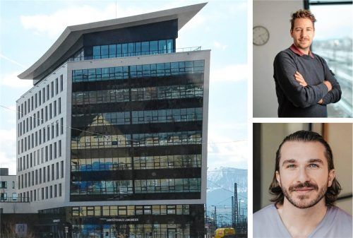 In den Medical Cube in Rosenheim ist eine neue Zahnarztpraxis eingezogen. Dr. Alexander-Constantin Lüllmann (oben) und Dr. Benjamin Borsuk verraten erste Details. Fotos Schlecker/ Niklas Mattes