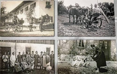 In der Ausstellung sind rund 50 Fotos zu bewundern, die das Leben vor 100 Jahren zeigen.Foto Gemeinde Riedering