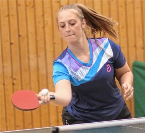 Jaqueline Weidinger gewann sowohl in Tiefenbach wie auch in Freising jeweils ihre Einzel und die Doppel.Foto Gerhard Erlich
