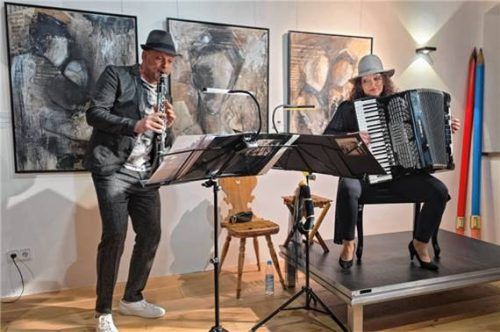 Markus Renhart und Michaela Bauer sind BÖF. Sie begeisterten im Atelier Augenblicke. Foto Fischer