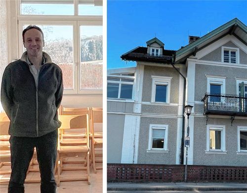 Sebastian Lang, Leiter der offenen Ganztagsschule des LTG, wartet darauf, dass endlich der erste Stock im Haus der offenen Ganztagsbetreuung genutzt werden kann. Foto Nägele