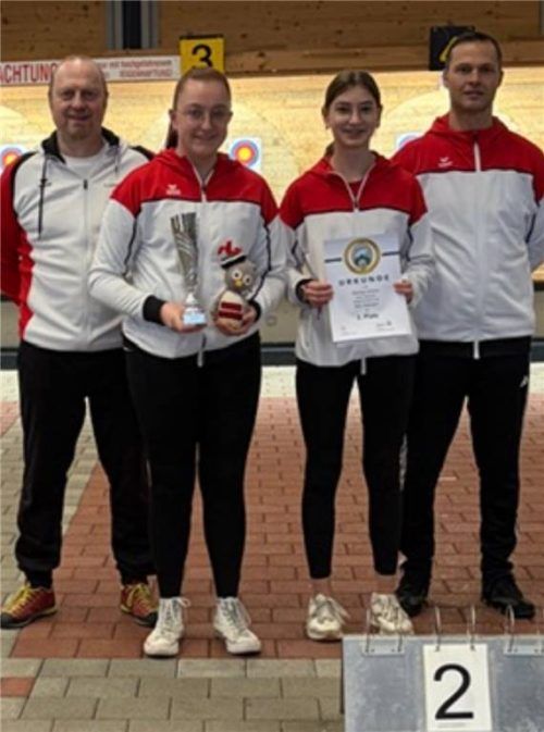 Treten nächstes Jahr in der Bayernliga an: Ludwig Stammberger, Anna Schleibinger, Petra Mitterer, Corneliu Popa (von links).Foto BSC Mühldorf