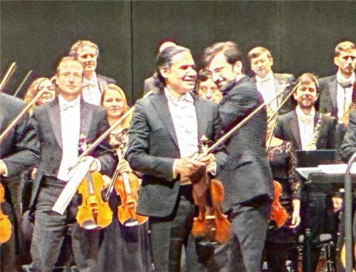 Violinist Oscar Bohórquez spielte als Zugabe eine poetische Eigenkomposition. Foto Prokop