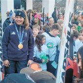 Großer Empfang  für Skicrosserin Daniela Maier