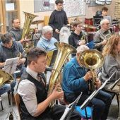 Musikproben für das Frühjahrskonzert in der Endphase