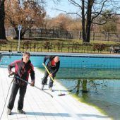 Frühjahrsputz im Freibad