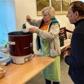 Fastensuppe für Bauernmarktbesucher